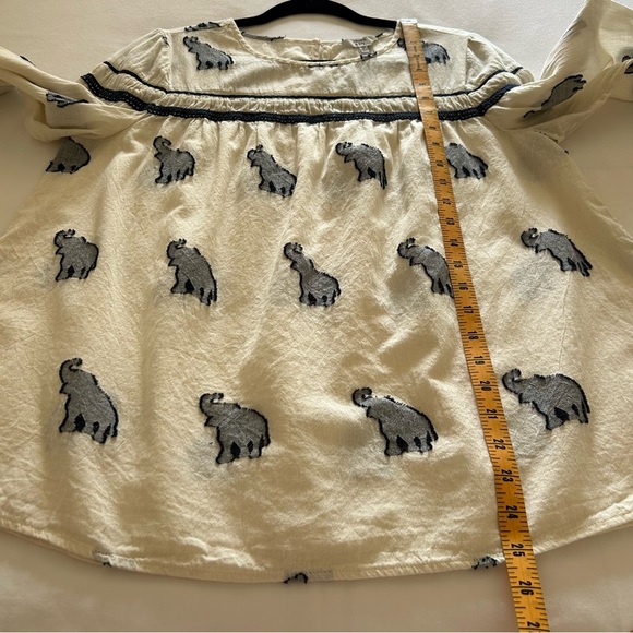 Crown & Ivy - Elephant Print Blouse - Soft 100% Cotton - Women’s Size M - Picture 11 of 11